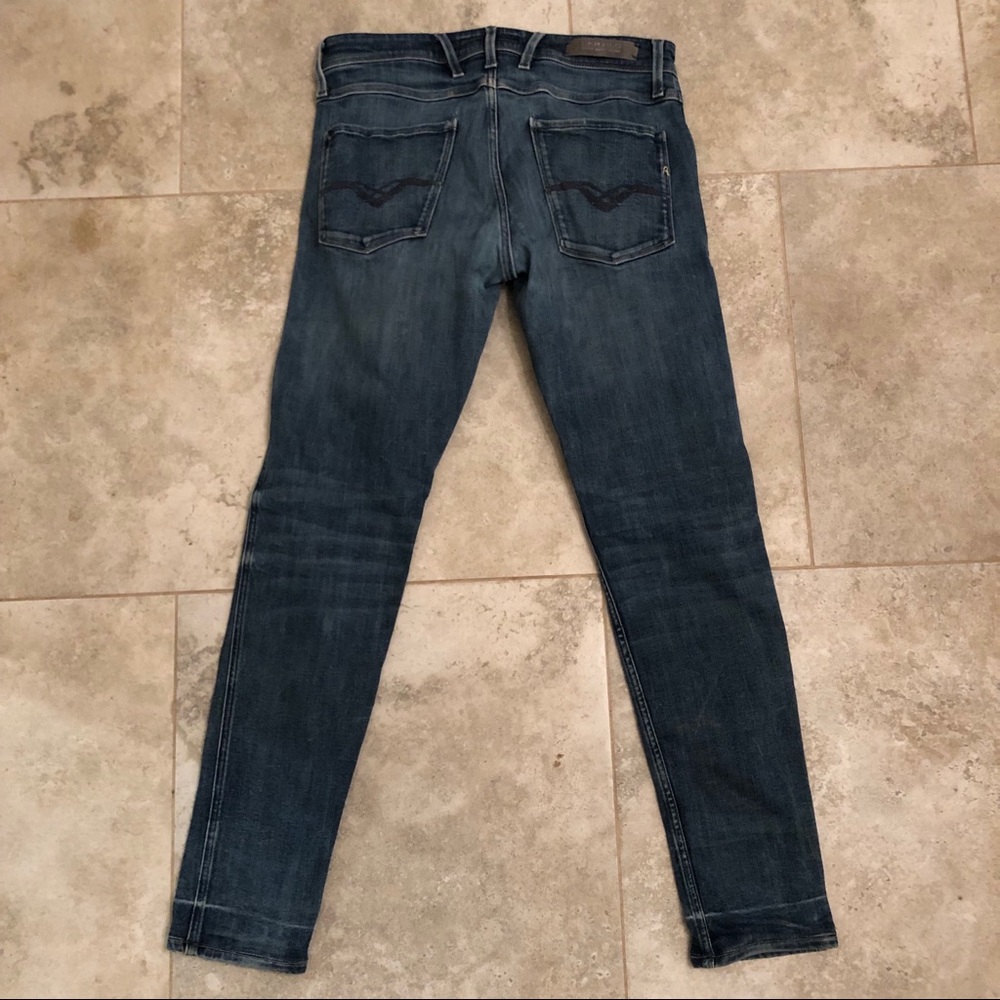 Replay Jeans Co MFG Distressed Denim skinny Jeans - Picture 3 of 6